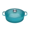 Le Creuset Signature Braadpan Ovaal 6,3 Liter ø 31 Cm Gietijzer Caribbean Blue