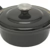 Le Creuset Faitout Braadpan Met Plaatstalen Deksel 1,3 Liter ø 20 Cm Gietijzer Zwart