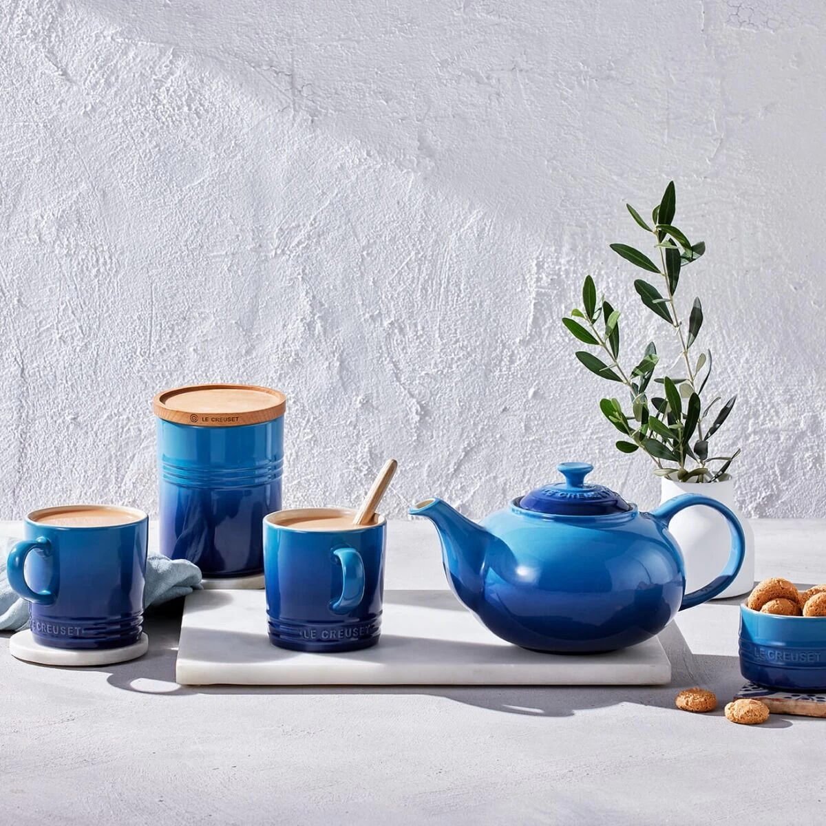 Le Creuset Voorraadpot Met Houten Deksel ø 10 X 12 Cm Aardewerk Azure - Afbeelding 3