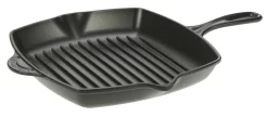 Le Creuset Skillet Grill Vierkant 26 Cm Gietijzer Matzwart