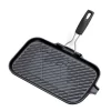 Le Creuset Grillpan Met Inklapbare Handgreep Rechthoek 36 X 20,5 Cm Gietijzer Zwart