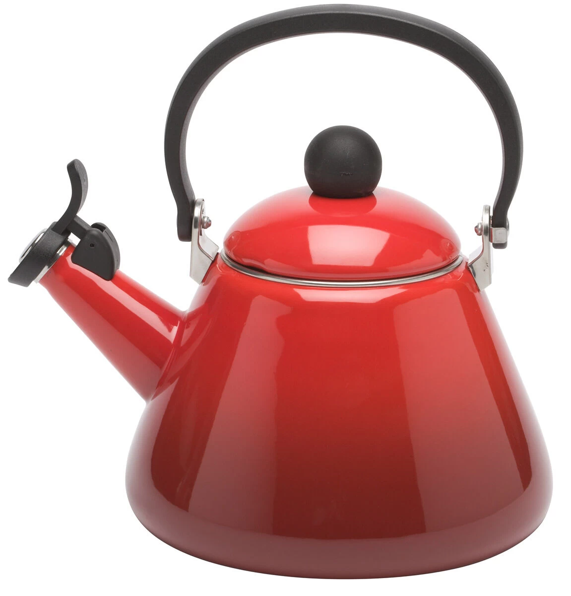 Le Creuset Kone Fluitketel 1,6 Liter Staal Kersrood
