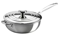 Le Creuset RVS Plus Sauteerpan Met Anti-aanbaklaag En Deksel ø 24 Cm Rvs