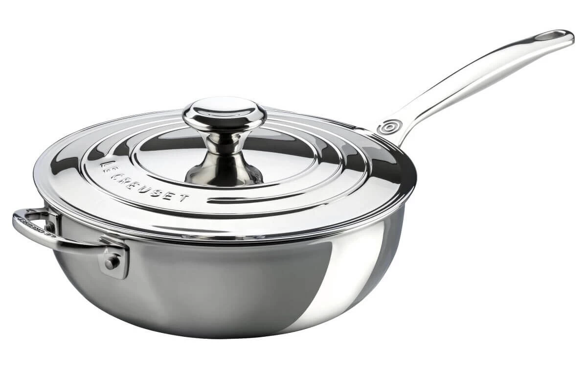 Le Creuset RVS Plus Sauteerpan Met Anti-aanbaklaag En Deksel ø 24 Cm Rvs