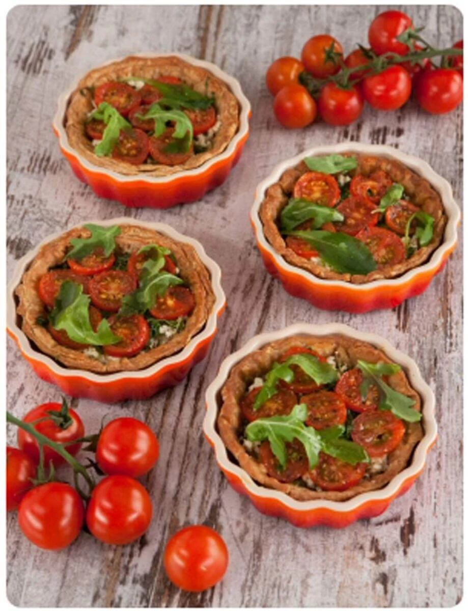 Le Creuset Taartvorm ø 11 Cm Aardewerk Vulcanique 4 Stuks