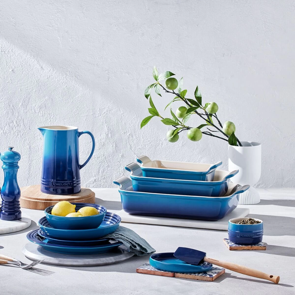 Le Creuset Ovale Lepelhouder 15 Cm Aardewerk Azure - Afbeelding 4