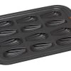 Le Creuset Pâtiliss Madeleinevorm 12 Madeleines Staal Zwart