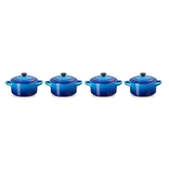 Le Creuset Minipan ΓΈ 10 Cm Aardewerk Azure 4 Stuks