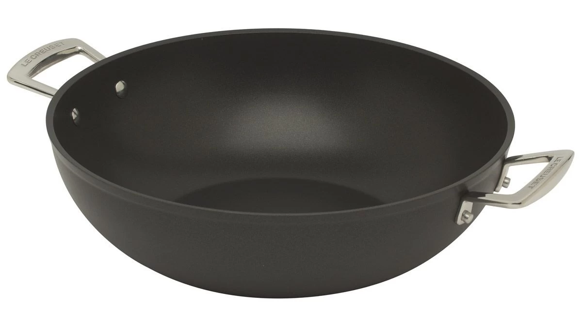 Le Creuset Les Forgées Wok Met Oren ø 32 Cm Aluminium