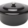 Le Creuset Faitout Braadpan Met Plaatstalen Deksel 7,8 Liter ø 32 Cm Gietijzer Zwart