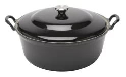 Le Creuset Faitout Braadpan Met Plaatstalen Deksel 7,8 Liter ø 32 Cm Gietijzer Zwart