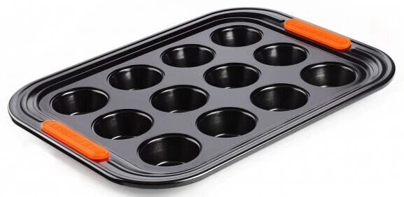 Le Creuset Pâtiliss Bakvorm Voor 12 Mini-muffins Staal Zwart