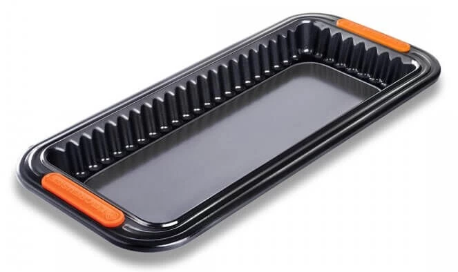 Le Creuset Pâtiliss Rechthoekige Taartvorm Met Uitneembare Bodem 33 X 13 Cm Staal Zwart