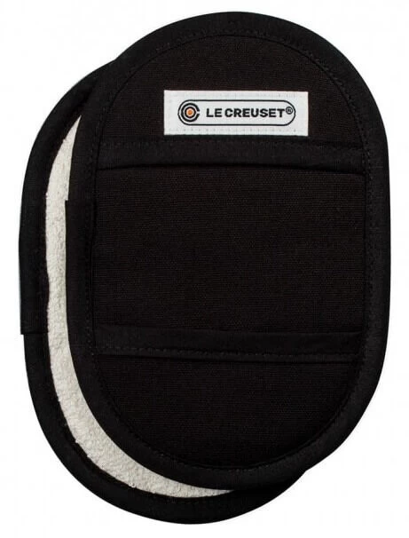 Le Creuset Pannenlappen 18 X 12,5 Cm Katoen Zwart 2 Stuks