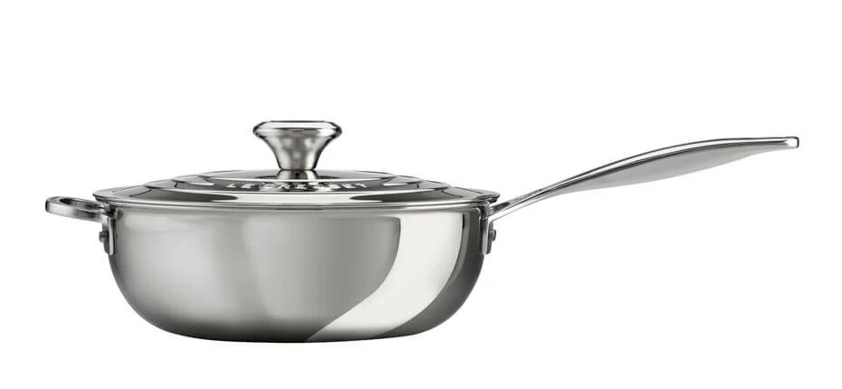 Le Creuset RVS Plus Sauteerpan Met Anti-aanbaklaag En Deksel ø 24 Cm Rvs - Afbeelding 2