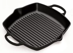 Le Creuset Vierkante Grill 30 Cm Gietijzer Mat Zwart