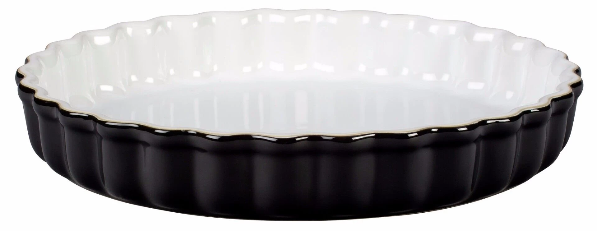 Le Creuset Taartvorm ø 28 Cm Aardewerk Glanzend Zwart