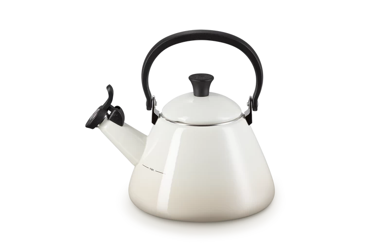 Le Creuset Kone Fluitketel 1,6 Liter Staal Meringue