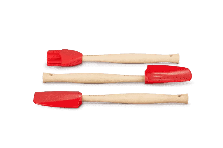 Le Creuset Spatelset Silicone Kersrood 3-delig - Afbeelding 2