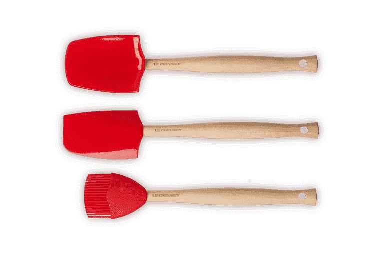 Le Creuset Spatelset Silicone Kersrood 3-delig - Afbeelding 3