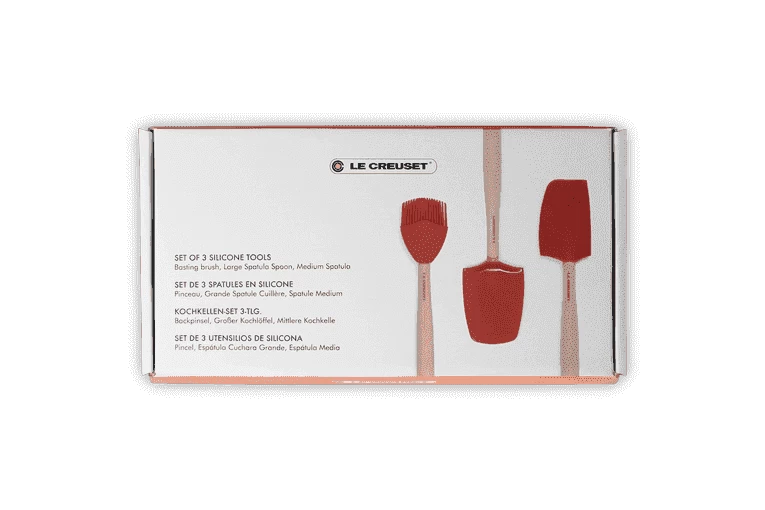 Le Creuset Spatelset Silicone Kersrood 3-delig - Afbeelding 5