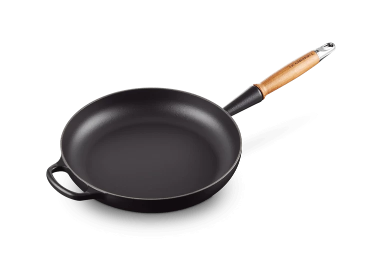 Le Creuset Koekenpan Rond Met Open Greep ø 28 Cm Gietijzer Mat Zwart - Afbeelding 2