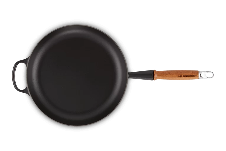 Le Creuset Koekenpan Rond Met Open Greep ø 28 Cm Gietijzer Mat Zwart - Afbeelding 4