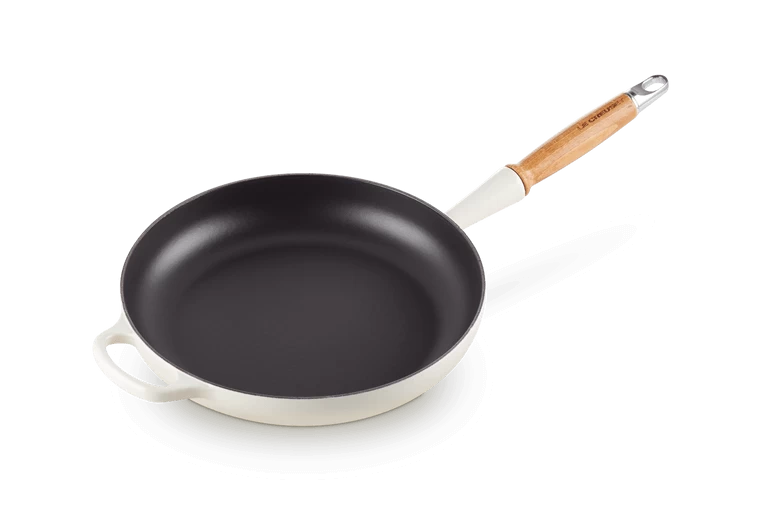 Le Creuset Koekenpan Rond Met Open Greep ø 28 Cm Gietijzer Meringue - Afbeelding 2