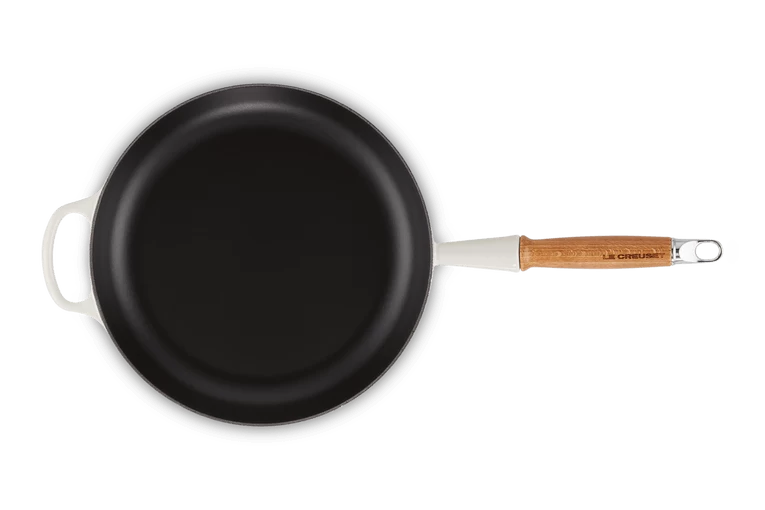 Le Creuset Koekenpan Rond Met Open Greep ø 28 Cm Gietijzer Meringue - Afbeelding 4