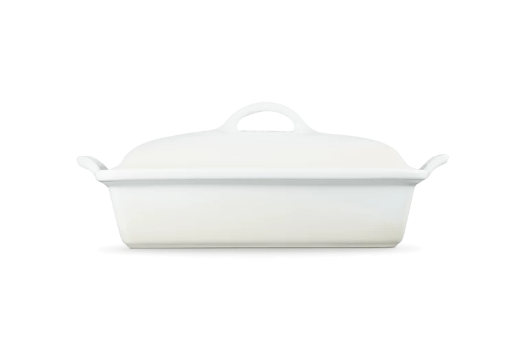 Le Creuset Ovenschaal Met Deksel 33 Cm Aardewerk Meringue - Afbeelding 4