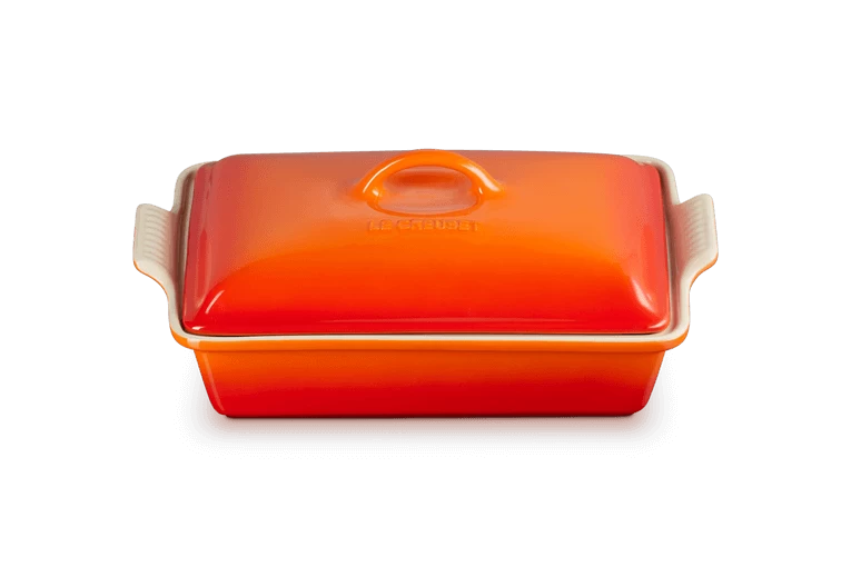 Le Creuset Ovenschaal Met Deksel 33 Cm Aardewerk Vulcanique - Afbeelding 2