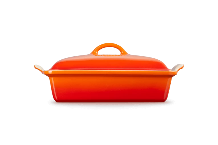 Le Creuset Ovenschaal Met Deksel 33 Cm Aardewerk Vulcanique - Afbeelding 3