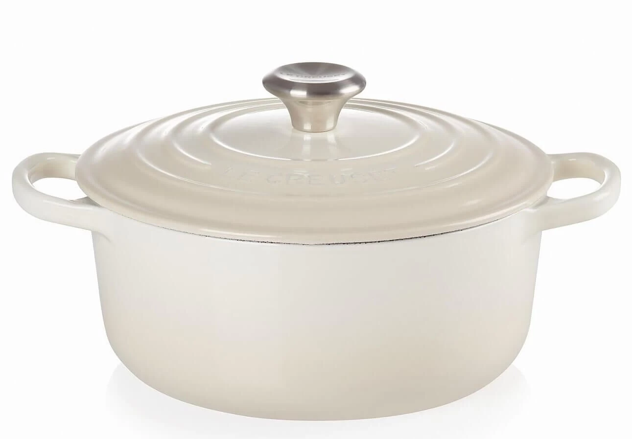 Le Creuset Signature Braadpan 2,4 Liter 20 Cm Gietijzer Meringue