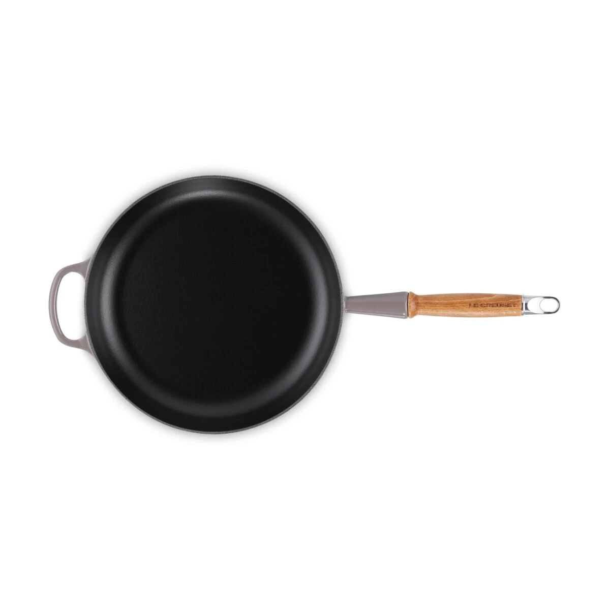 Le Creuset Koekenpan Rond Met Open Greep ø 28 Cm Gietijzer Flint - Afbeelding 3