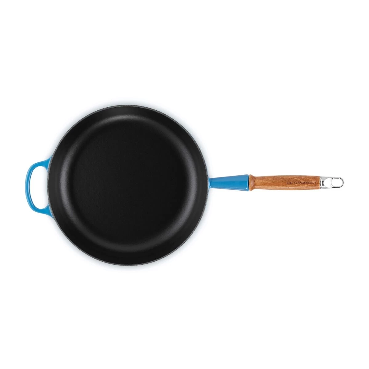 Le Creuset Koekenpan Rond Met Open Greep ø 28 Cm Gietijzer Azure - Afbeelding 3