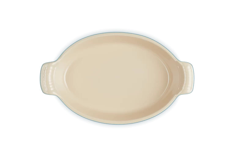 Le Creuset Ovenschaal Ovaal 28 Cm Aardewerk Deep Teal - Afbeelding 3