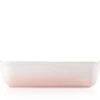 Le Creuset Ovenschaal Rechthoekig 26/31 Cm Aardewerk Shell Pink