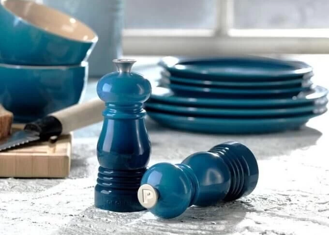 Le Creuset Peper- En Zoutmolen 11 Cm Kunststof Caribbean Blue 2-delig - Afbeelding 2